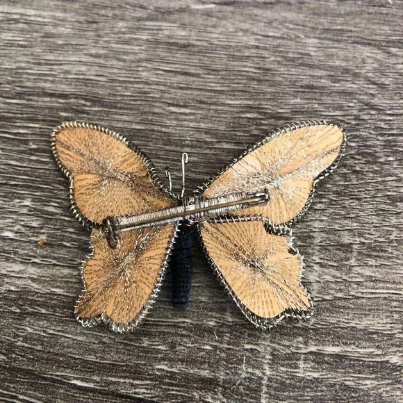 Vtg West Germany Handmade Butterfly Brooch - Picture 7 of 9
